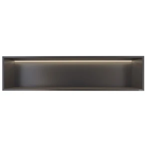 {{photo.Alt || photo.Description || 'Скрытая настенная ниша из нержавеющей стали ABBER Nischen AN3006NG с LED подсветкой, оружейная сталь'}}
