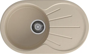 {{photo.Alt || photo.Description || 'GRANFEST Мойка композит RONDO GF-R--750L чаша с крылом 750*460мм, кашемир'}}