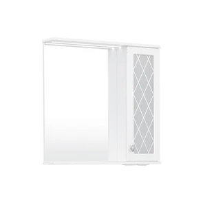 {{photo.Alt || photo.Description || 'Зеркало-шкаф Milenal 70, с LED подсветкой, подвесной, правый, белый, VOLNA'}}