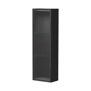 {{photo.Alt || photo.Description || 'Шкаф EQUIL Stoune 25.1D со стеклом узкий универсальный, дуб черный (sSTOUNE25.1D.R/L-35)'}}