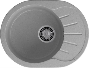 {{photo.Alt || photo.Description || 'GRANFEST Мойка композит RONDO GF-R--580L чаша с крылом 579*445мм серый арт.GF-'}}