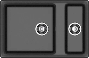 {{photo.Alt || photo.Description || 'GRANFEST Мойка композит LEVEL, GF-LV-760K, 1.5-чаши 760*500, черный'}}