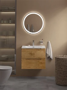 {{photo.Alt || photo.Description || 'Тумба с раковиной подвесная BelBagno ЭТНА (ETNA) 60 Rovere Nature, раковина белая BB-8099-60'}}