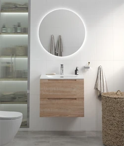 {{photo.Alt || photo.Description || 'Тумба с раковиной подвесная BelBagno ЭТНА (ETNA) 60 Rovere Bianco, раковина белая BB-8099-60'}}