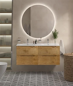 {{photo.Alt || photo.Description || 'Тумба с раковиной на две чаши подвесная BelBagno ЭТНА (ETNA) 120 Rovere Nature, раковина белая BB-8099-120-2'}}