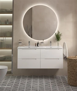 {{photo.Alt || photo.Description || 'Тумба с раковиной на две чаши подвесная BelBagno ЭТНА (ETNA) 120 Bianco Lucido, раковина белая BB-8099-120-2'}}