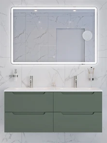 {{photo.Alt || photo.Description || 'Тумба с раковиной подвесная с четырьмя ящиками BelBagno ЭТНА (ETNA) 120 Еловый Матовый, раковина BB-8099-120-2'}}