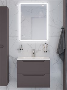 {{photo.Alt || photo.Description || 'Тумба с раковиной подвесная BelBagno ЭТНА (ETNA) 60 Темно-Серый Матовый, раковина BB-8099-60'}}