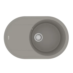 {{photo.Alt || photo.Description || 'Кухонная мойка Lemark LACHA 760 врезная овальная с крылом из кварцгранита, Грей'}}
