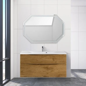 {{photo.Alt || photo.Description || 'Тумба с раковиной подвесная BelBagno МАРИНА (MARINO) 110 Rovere Nature, раковина белая'}}