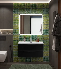 {{photo.Alt || photo.Description || 'Тумба с раковиной подвесная BelBagno МАРИНА (MARINO) 90 Nero Lucido, раковина белая'}}