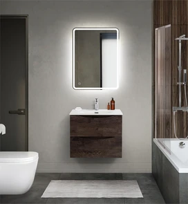{{photo.Alt || photo.Description || 'Тумба с раковиной подвесная BelBagno МАРИНА (MARINO) 60 Rovere Nature Grigio, раковина белая'}}