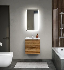 {{photo.Alt || photo.Description || 'Тумба с раковиной подвесная BelBagno МАРИНА (MARINO) 50 Rovere Rustico, раковина белая'}}
