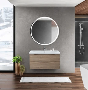 {{photo.Alt || photo.Description || 'Тумба с раковиной подвесная BelBagno МАРИНА (MARINO) 100 Rovere Bianco, раковина белая'}}