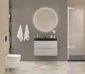 {{photo.Alt || photo.Description || 'Тумба с раковиной подвесная BelBagno МАРИНА (MARINO) 80 Rovere Grigio, раковина чёрная BB800/450-LV-ART-PR-NERO'}}