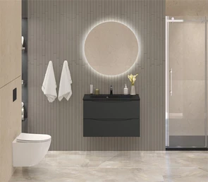 {{photo.Alt || photo.Description || 'Тумба с раковиной подвесная BelBagno МАРИНА (MARINO) 80 Nero Lucido, раковина чёрная BB800/450-LV-ART-PR-NERO'}}