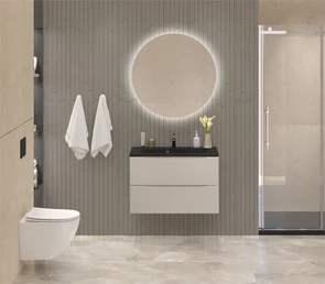 {{photo.Alt || photo.Description || 'Тумба с раковиной подвесная BelBagno МАРИНА (MARINO) 80 Crema Opaco, раковина чёрная BB800/450-LV-ART-PR-NERO'}}