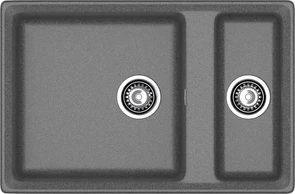 {{photo.Alt || photo.Description || 'GRANFEST Мойка композит LEVEL, GF-LV-760K, 1.5-чаши 760*500, графит'}}