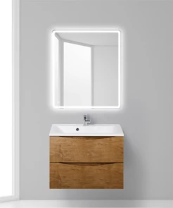 {{photo.Alt || photo.Description || 'Тумба с раковиной подвесная BelBagno МАРИНА (MARINO) 75 Rovere Nature, раковина белая'}}