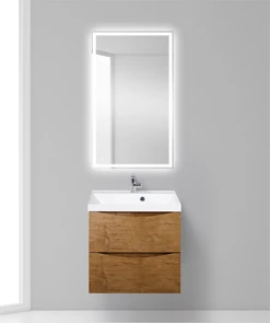 {{photo.Alt || photo.Description || 'Тумба с раковиной подвесная BelBagno МАРИНА (MARINO) 60 Rovere Nature, раковина белая'}}