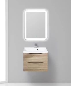 {{photo.Alt || photo.Description || 'Тумба с раковиной подвесная BelBagno МАРИНА (MARINO) 60 Rovere Bianco, раковина белая'}}