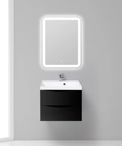 {{photo.Alt || photo.Description || 'Тумба с раковиной подвесная BelBagno МАРИНА (MARINO) 60 Nero Lucido, раковина белая'}}