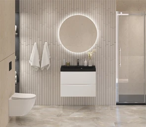 {{photo.Alt || photo.Description || 'Тумба с раковиной подвесная BelBagno МАРИНА (MARINO) 60 Bianco Opaco, раковина чёрная BB600/450-LV-ART-AST-NERO'}}