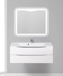 {{photo.Alt || photo.Description || 'Тумба с раковиной подвесная BelBagno МАРИНА (MARINO) 110 Bianco Opaco, раковина белая'}}