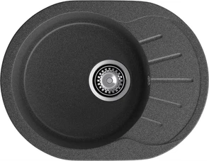 {{photo.Alt || photo.Description || 'GRANFEST Мойка композит RONDO GF-R--580L чаша с крылом 579*445мм графит арт.GF-'}}