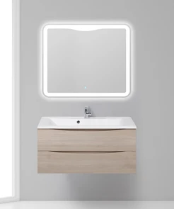 {{photo.Alt || photo.Description || 'Тумба с раковиной подвесная BelBagno МАРИНА (MARINO) 100 Rovere Grigio, раковина белая'}}