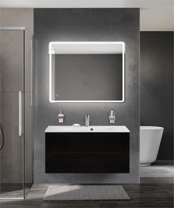 {{photo.Alt || photo.Description || 'Тумба с раковиной подвесная BelBagno МАРИНА (MARINO) 100 Nero Lucido, раковина белая BB1000/450-LV-MR-FT'}}