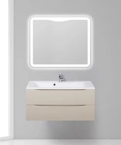 {{photo.Alt || photo.Description || 'Тумба с раковиной подвесная BelBagno МАРИНА (MARINO) 100 Crema Opaco, раковина белая'}}