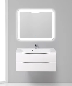 {{photo.Alt || photo.Description || 'Тумба с раковиной подвесная BelBagno МАРИНА (MARINO) 100 Bianco Lucido, раковина белая'}}