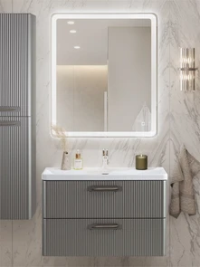 {{photo.Alt || photo.Description || 'Тумба с раковиной подвесная BelBagno ТЕХНО (DUE) 80 Сатин, ручки - Сатиновый никель'}}