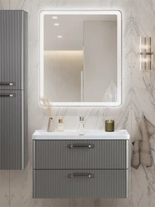 {{photo.Alt || photo.Description || 'Тумба с раковиной подвесная BelBagno ТЕХНО (DUE) 80 Сатин, ручки - Матовый атласный никель'}}