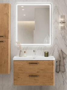 {{photo.Alt || photo.Description || 'Тумба с раковиной подвесная BelBagno ТЕХНО (DUE) 80 Rovere Nature, ручки - Матовый тёмный никель'}}