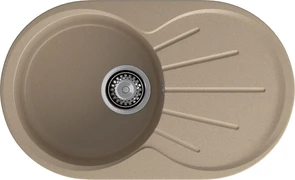 {{photo.Alt || photo.Description || 'GRANFEST Мойка композит RONDO GF-R--750L чаша с крылом 750*460мм  песок арт.GF-'}}