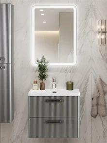 {{photo.Alt || photo.Description || 'Тумба с раковиной подвесная BelBagno ТЕХНО (DUE) 50 Сатин, ручки - Матовый тёмный никель'}}