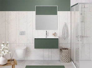 {{photo.Alt || photo.Description || 'Тумба с раковиной подвесная с одним ящиком BelBagno ФОРМАТ (UNO) 80 Еловый Матовый, раковина BB-8099-80'}}