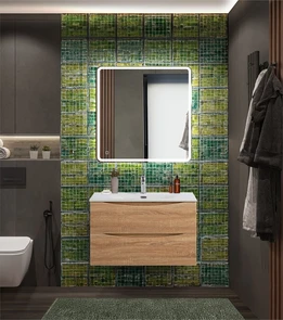 {{photo.Alt || photo.Description || 'Тумба с раковиной подвесная BelBagno МАРИНА (MARINO) 80 Rovere Bianco, раковина белая'}}