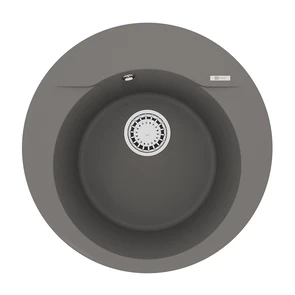 {{photo.Alt || photo.Description || 'Кухонная мойка Lemark SULA 500 врезная круглая из кварцгранита, Серый шёлк'}}