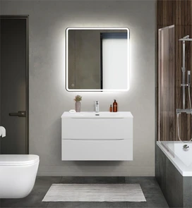 {{photo.Alt || photo.Description || 'Тумба с раковиной подвесная BelBagno МАРИНА (MARINO) 80 Bianco Opaco, раковина белая'}}