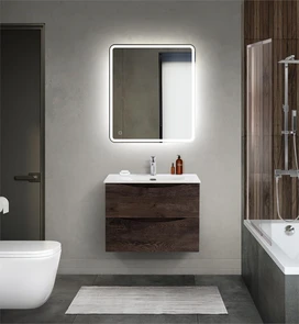 {{photo.Alt || photo.Description || 'Тумба с раковиной подвесная BelBagno МАРИНА (MARINO) 70 Rovere Nature Grigio, раковина белая'}}