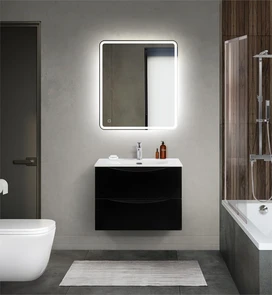 {{photo.Alt || photo.Description || 'Тумба с раковиной подвесная BelBagno МАРИНА (MARINO) 70 Nero Lucido, раковина белая'}}