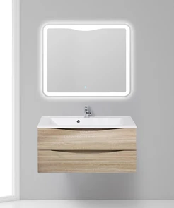 {{photo.Alt || photo.Description || 'Тумба с раковиной подвесная BelBagno МАРИНА (MARINO) 100 Rovere Bianco, раковина белая'}}