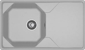 {{photo.Alt || photo.Description || 'GRANFEST Мойка композит UNIQUE, GF-U-840L, чаш+кр 840*500, серый'}}