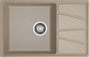 {{photo.Alt || photo.Description || 'GRANFEST Мойка композит VERTEX, GF-V-780L, чаш+кр 780*500, песочный'}}