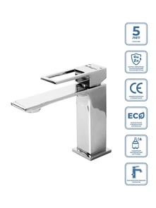 {{photo.Alt || photo.Description || 'LUCE Смеситель для раковины без донного клапана, хром LUC-LVM-CRM'}}