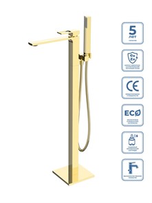 {{photo.Alt || photo.Description || 'LUCE Напольный смеситель для ванны, золото LUC-FMT-ORO'}}