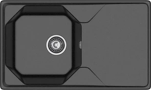 {{photo.Alt || photo.Description || 'GRANFEST Мойка композит UNIQUE, GF-U-840L, чаш+кр 840*500, черный'}}
